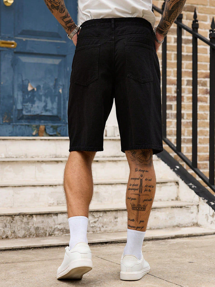Pantaloni scurți SHEIN, negru