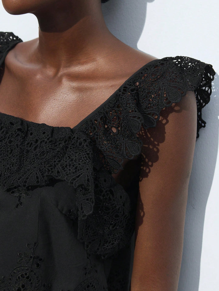 Top SHEIN, negru