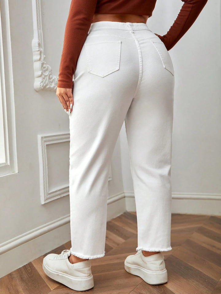 Jeans SHEIN, alb