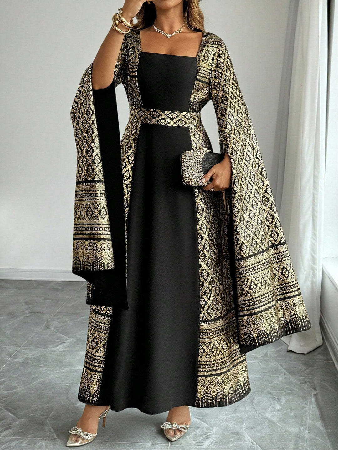 Rochie maxi SHEIN, mix culori