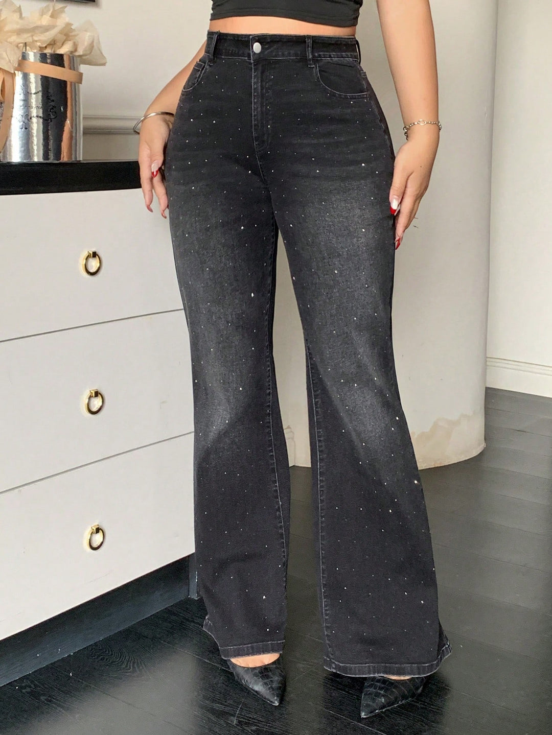 Jeans SHEIN, negru