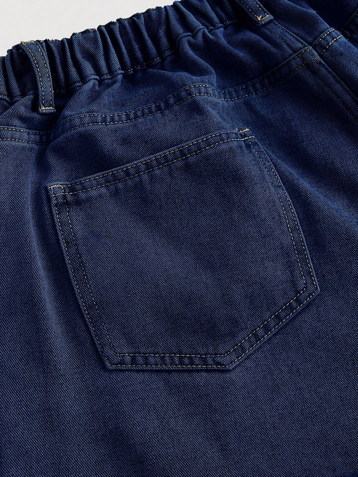 Pantaloni scurți de blugi SHEIN, albastru