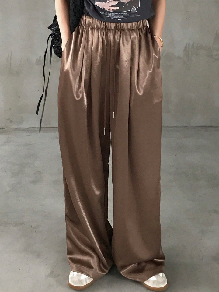 Pantaloni SHEIN, maro