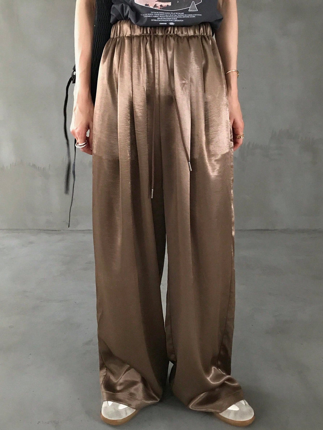 Pantaloni SHEIN, maro
