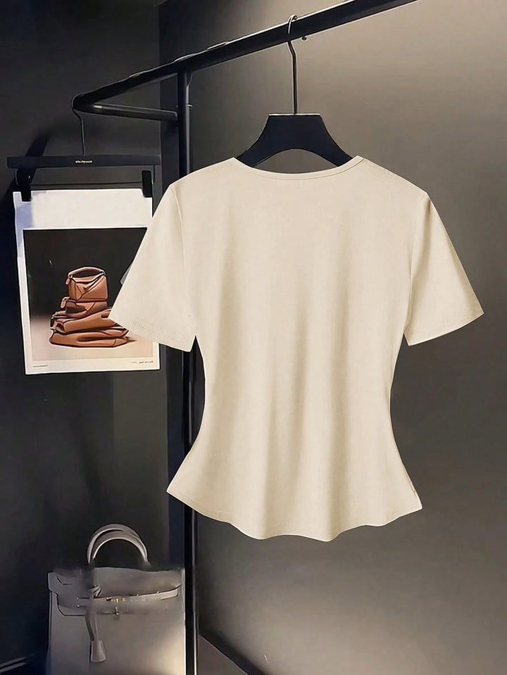 Tricou SHEIN, crem