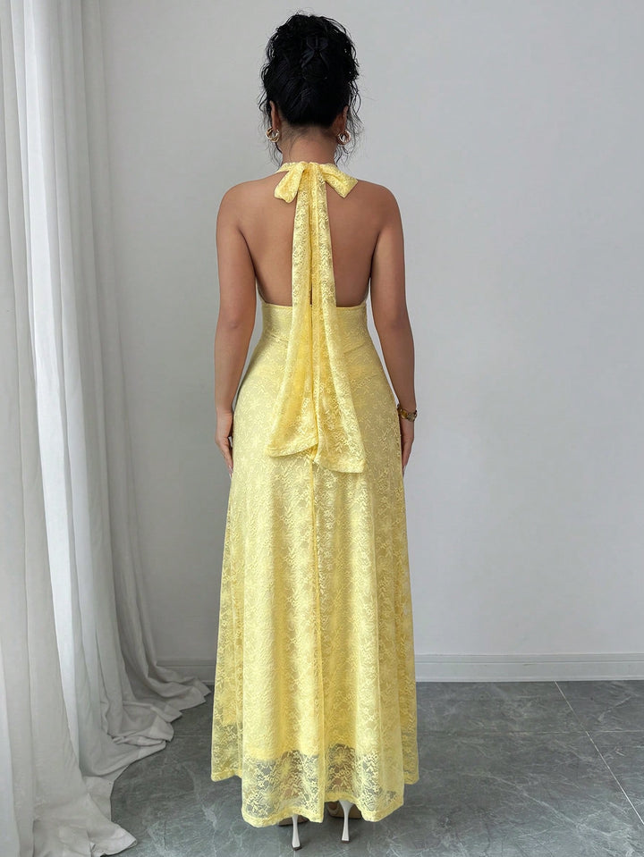 Rochie maxi SHEIN, galben