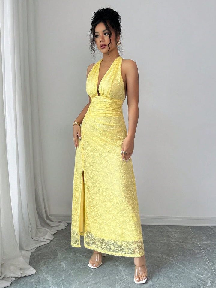 Rochie maxi SHEIN, galben