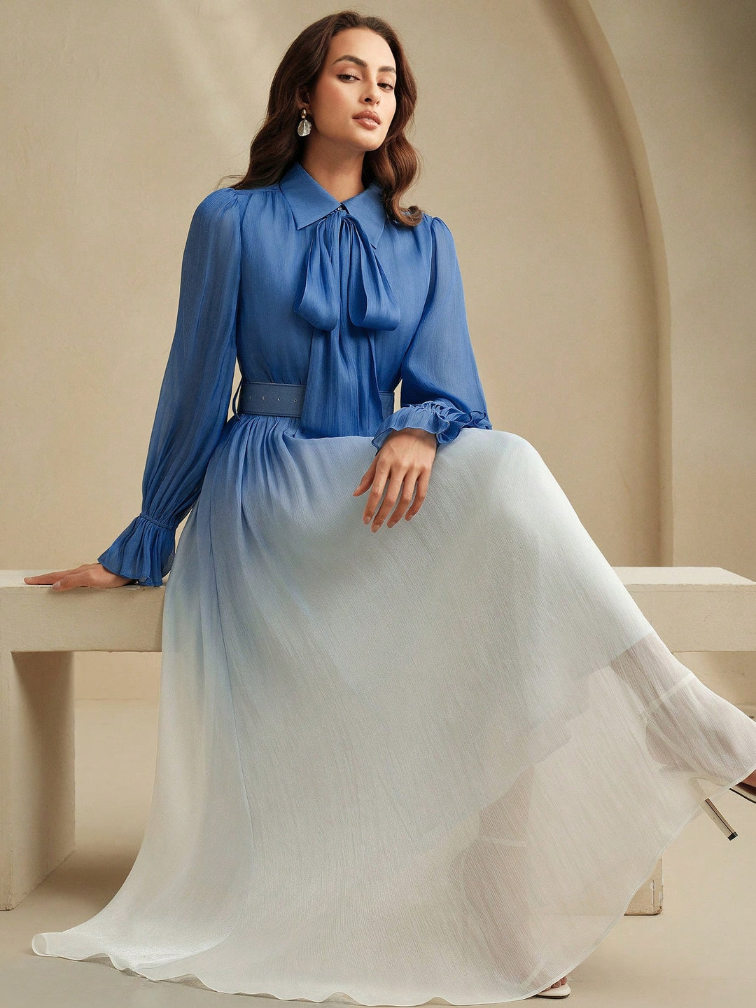 Rochie maxi SHEIN, albastru