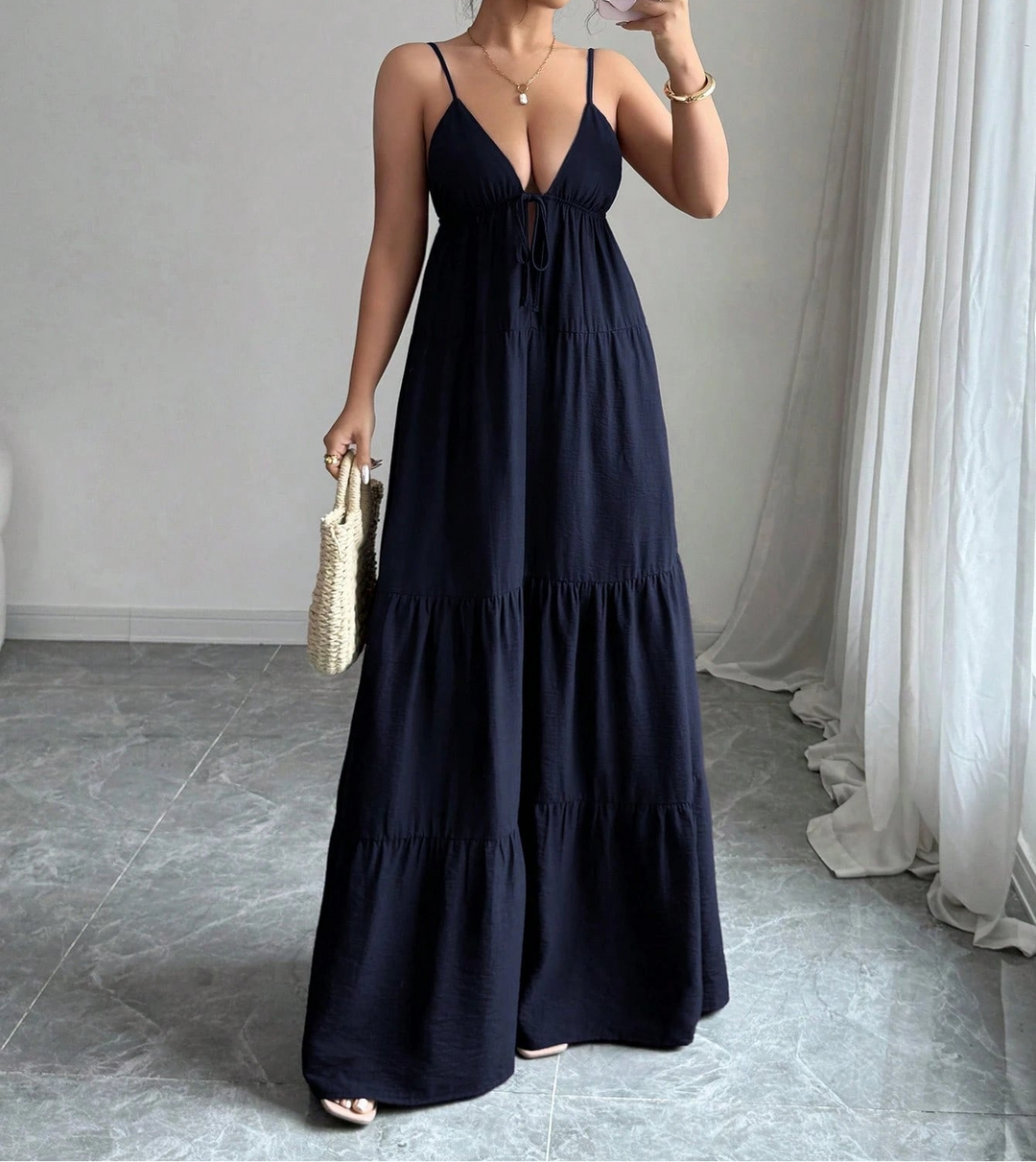 Rochie maxi SHEIN, albastru