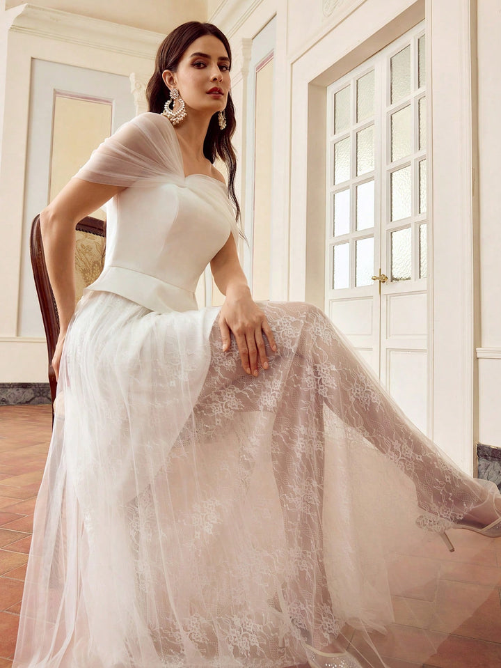 Rochie maxi SHEIN, alb