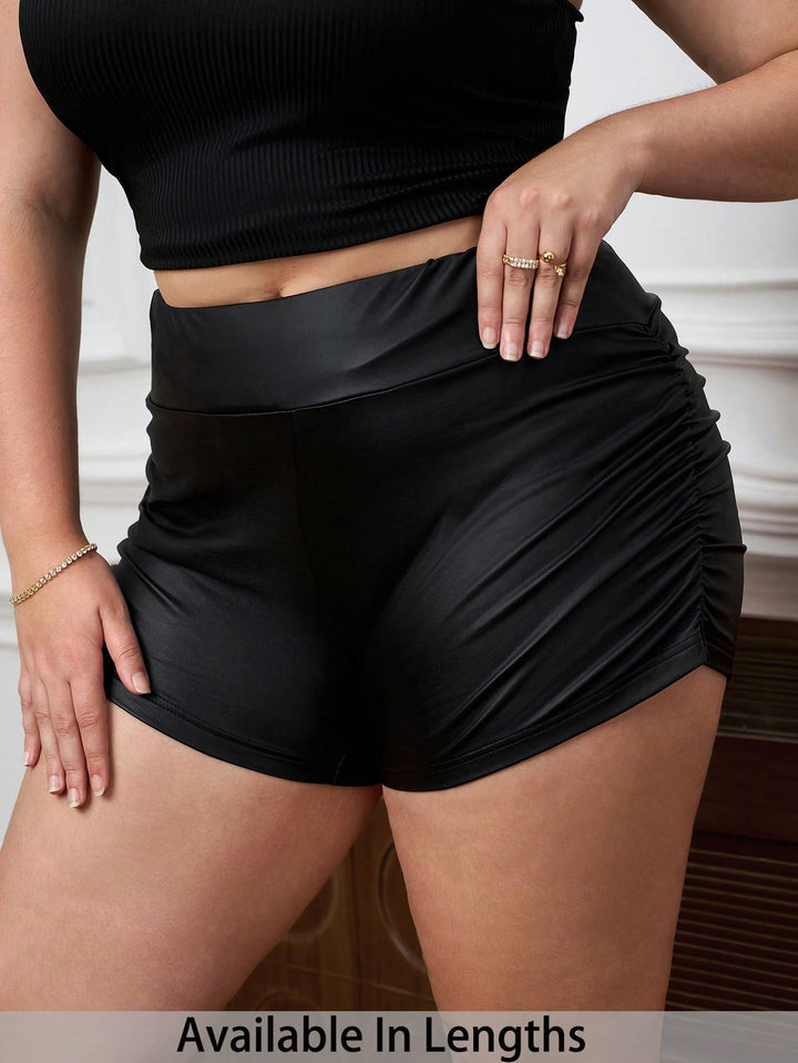Pantaloni scurți SHEIN, negru