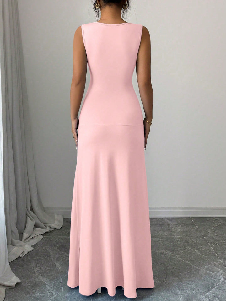 Rochie maxi SHEIN, roz