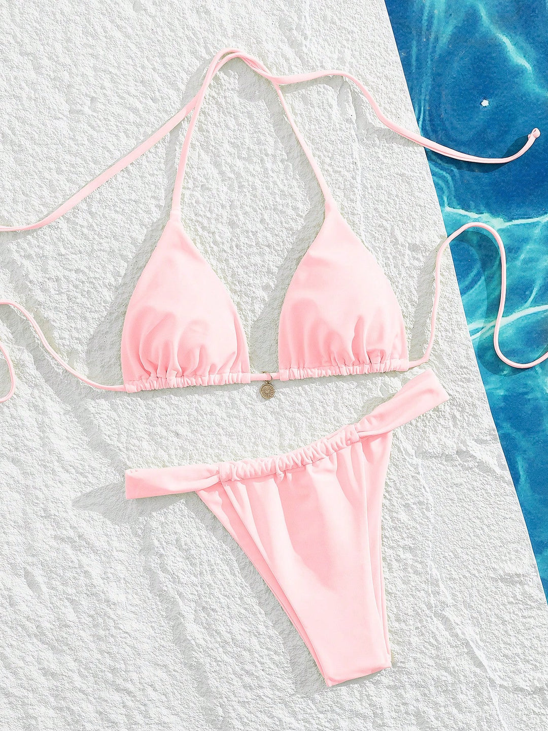 Set bikini SHEIN, roz
