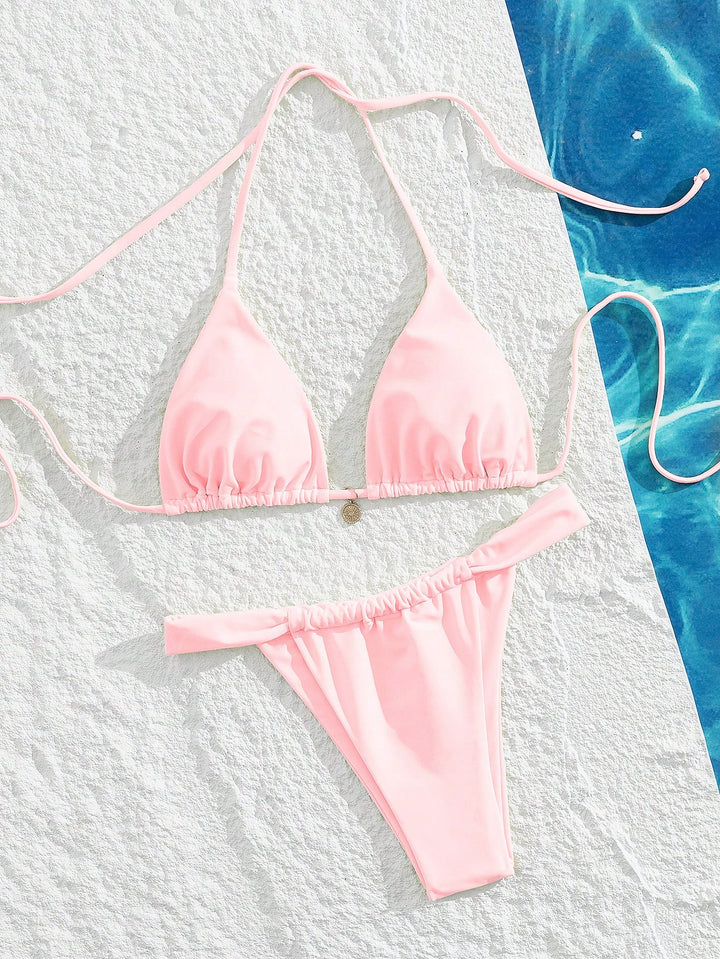 Set bikini SHEIN, roz