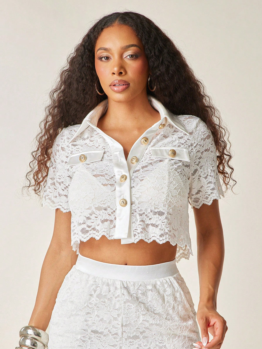 Top SHEIN, alb