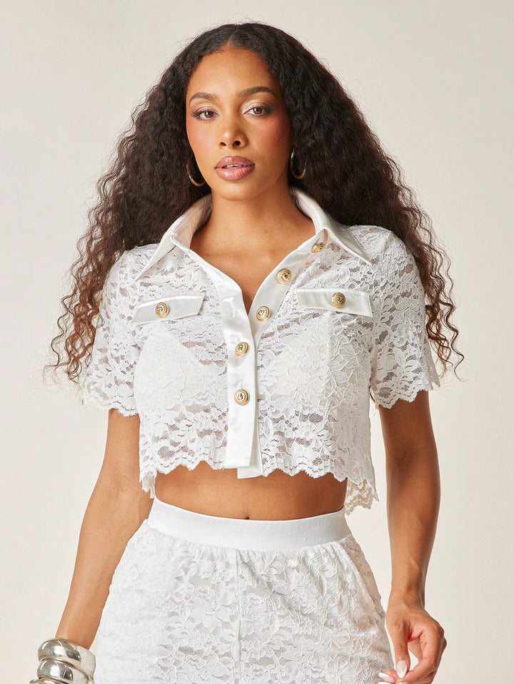 Top SHEIN, alb