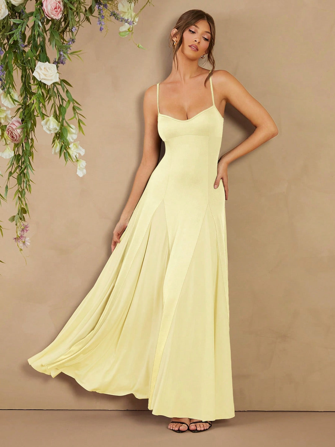 Rochie maxi SHEIN, galben