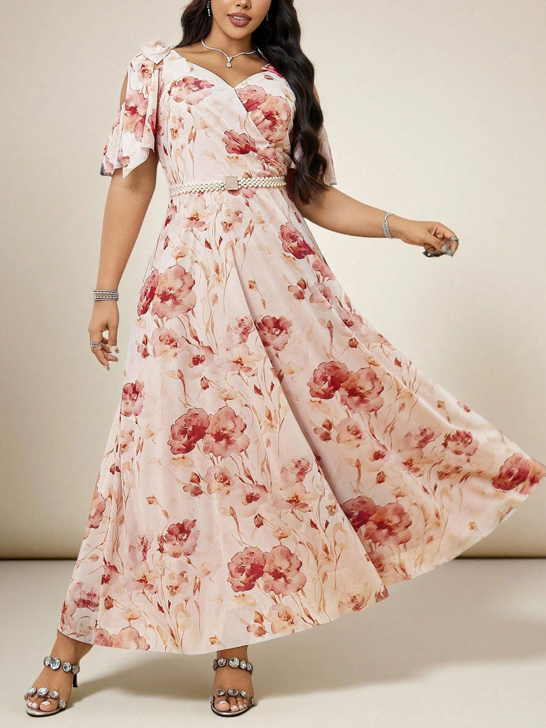 Rochie maxi SHEIN, mix culori
