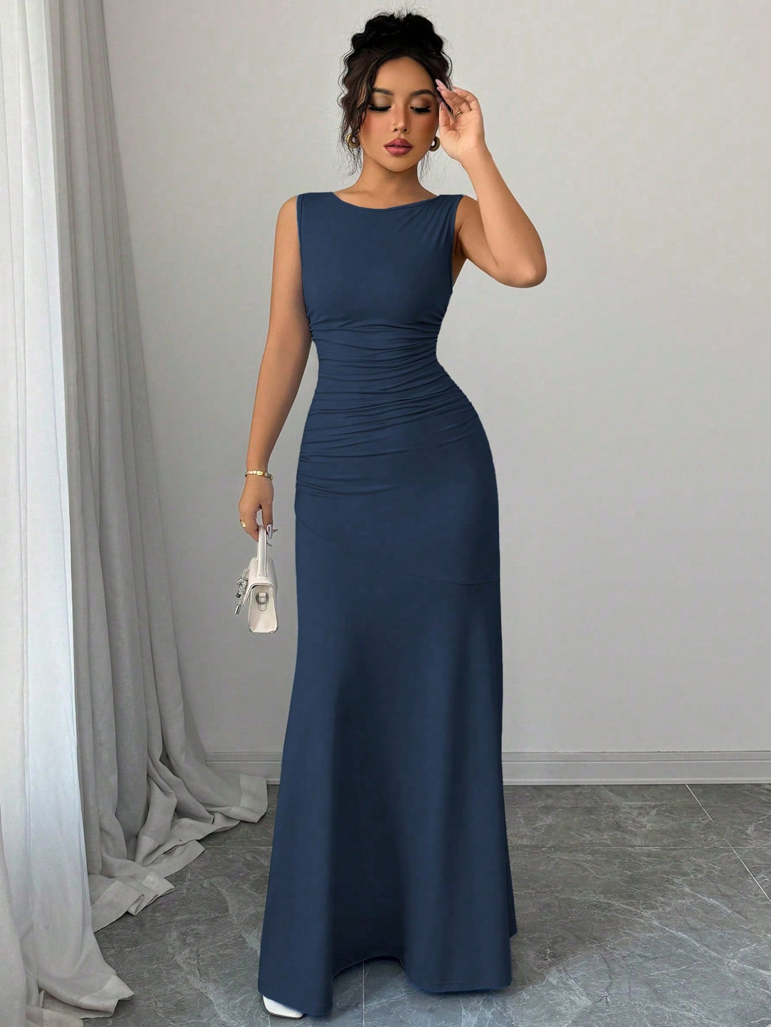 Rochie maxi SHEIN, albastru