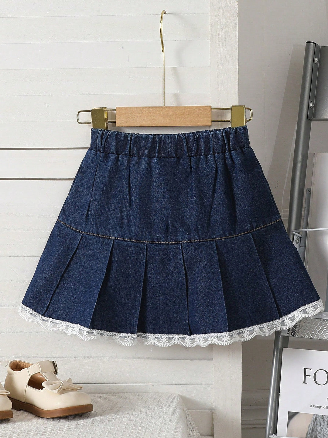 Fustă scurtă SHEIN, albastru denim