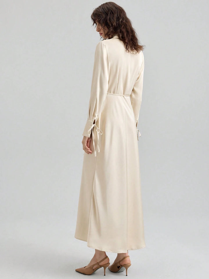 Rochie midi SHEIN, bej
