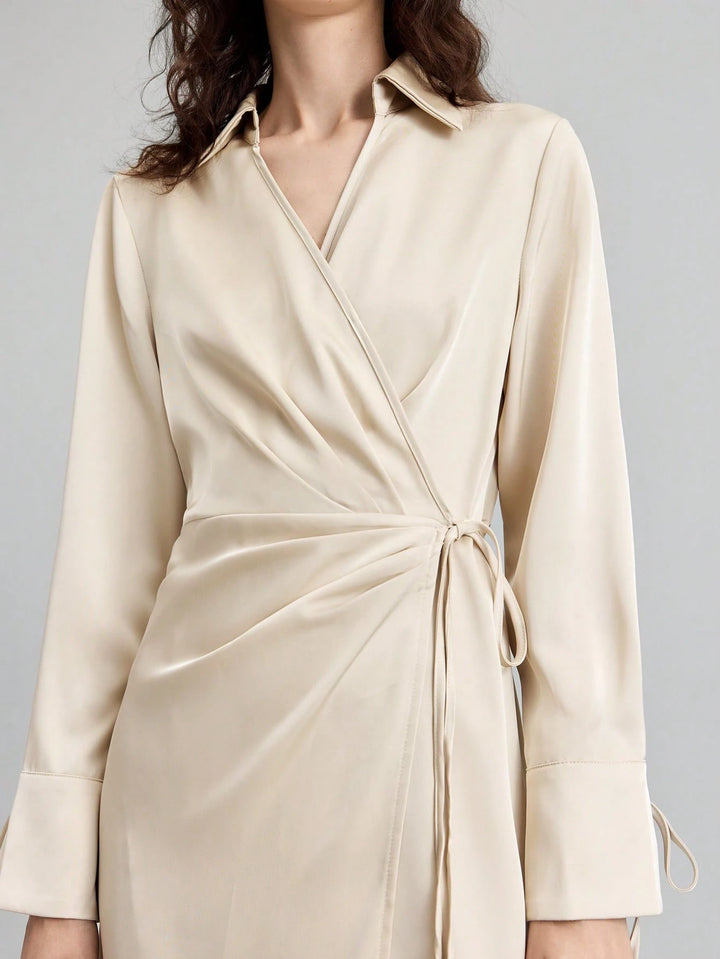 Rochie midi SHEIN, bej