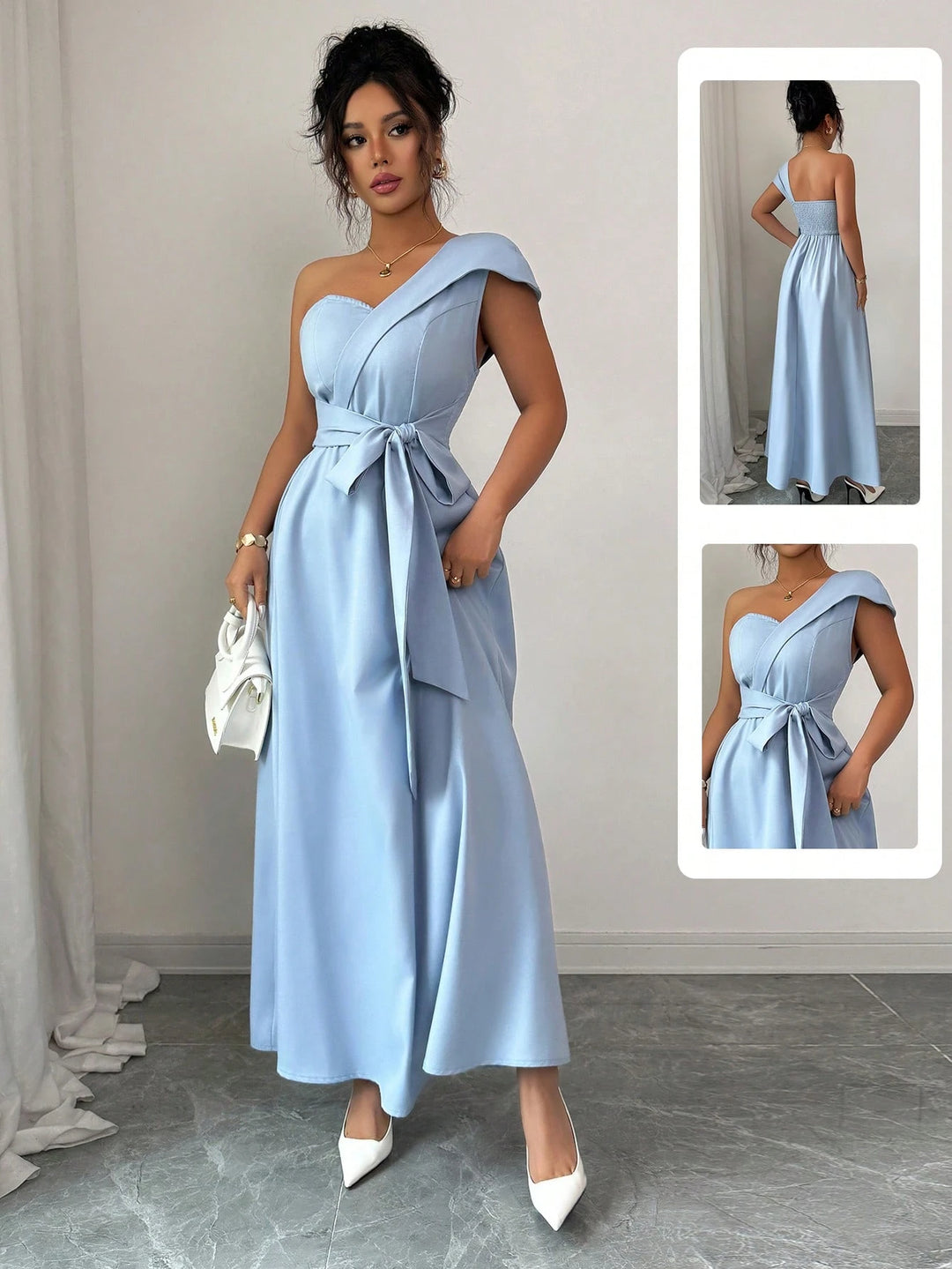 Rochie maxi SHEIN, albastru