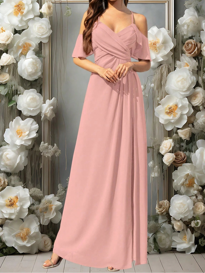Rochie maxi SHEIN, roz