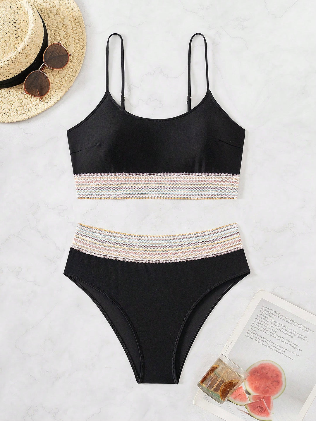 Set bikini SHEIN, negru