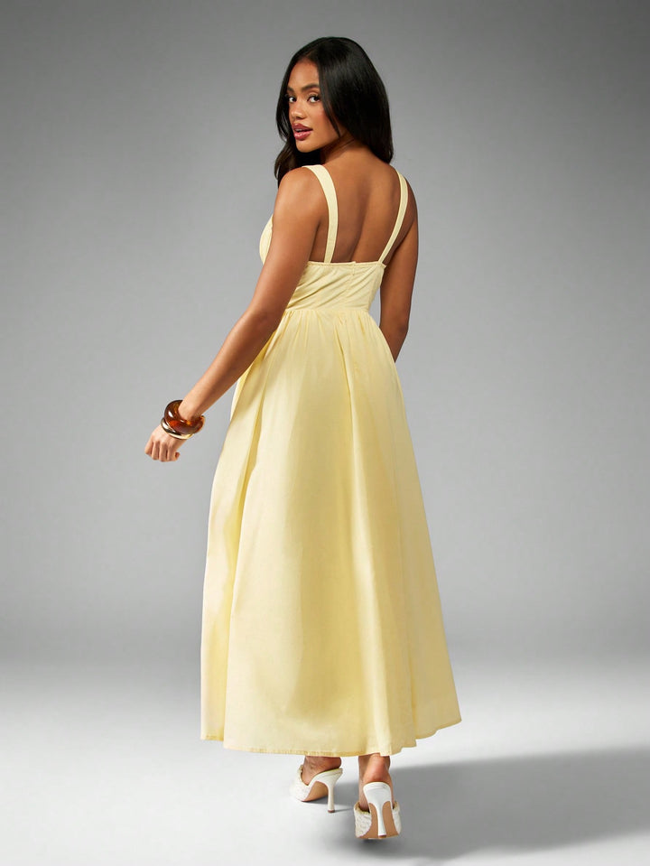 Rochie maxi SHEIN, galben