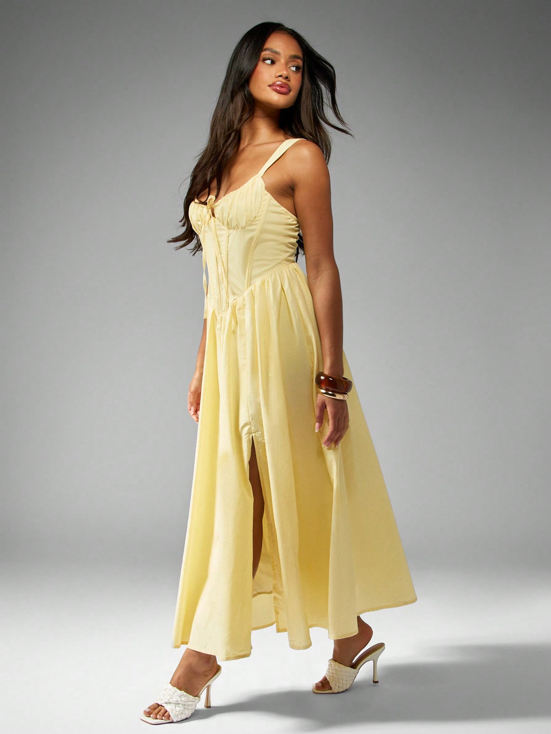 Rochie maxi SHEIN, galben