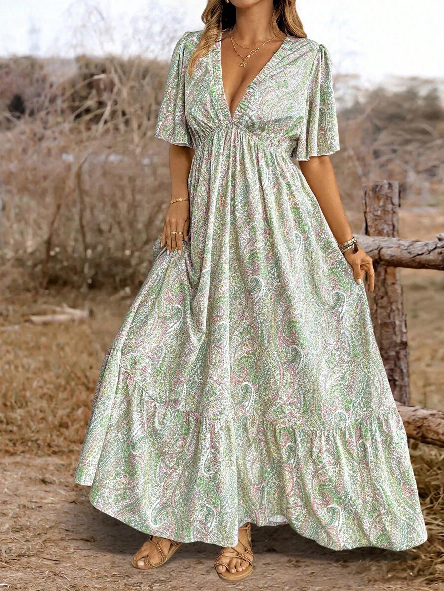 Rochie maxi SHEIN, mix culori