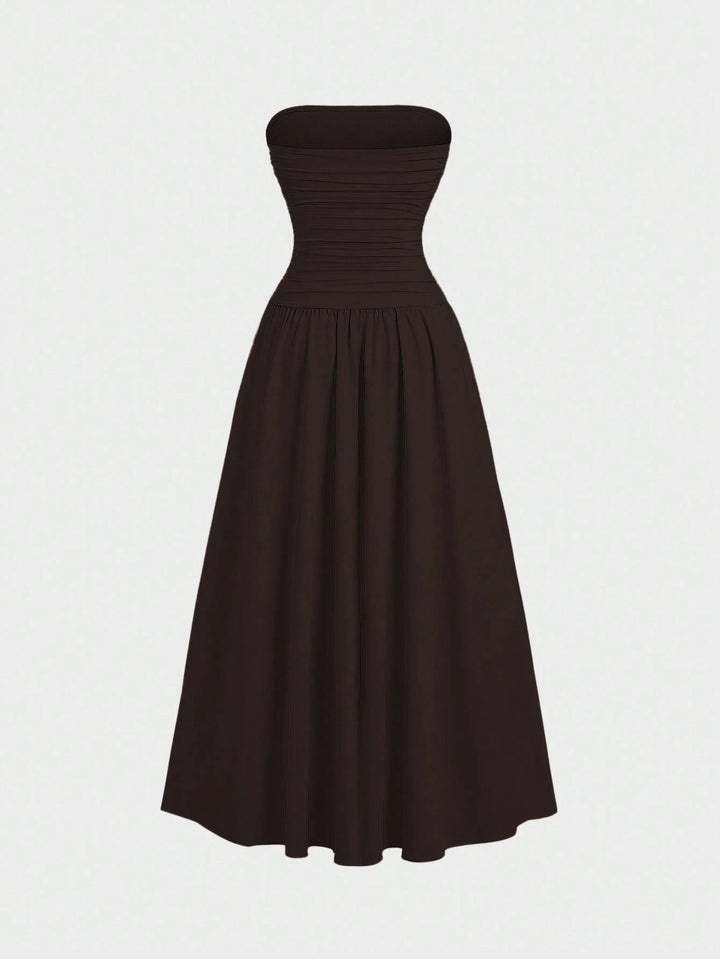SHEIN maxi ruha, barna