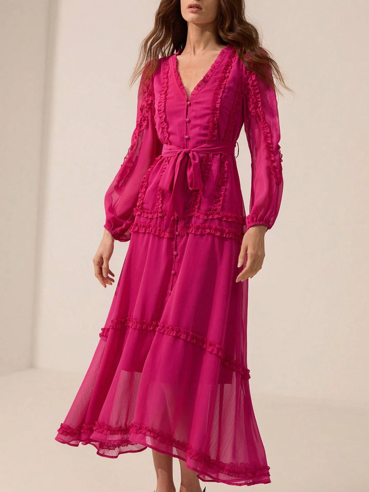 Rochie maxi SHEIN, roz