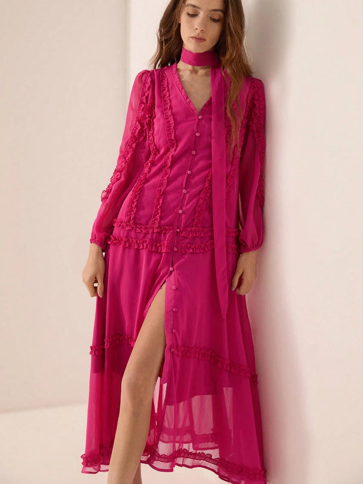 Rochie maxi SHEIN, roz