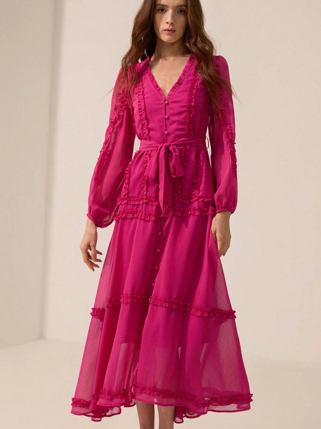 Rochie maxi SHEIN, roz
