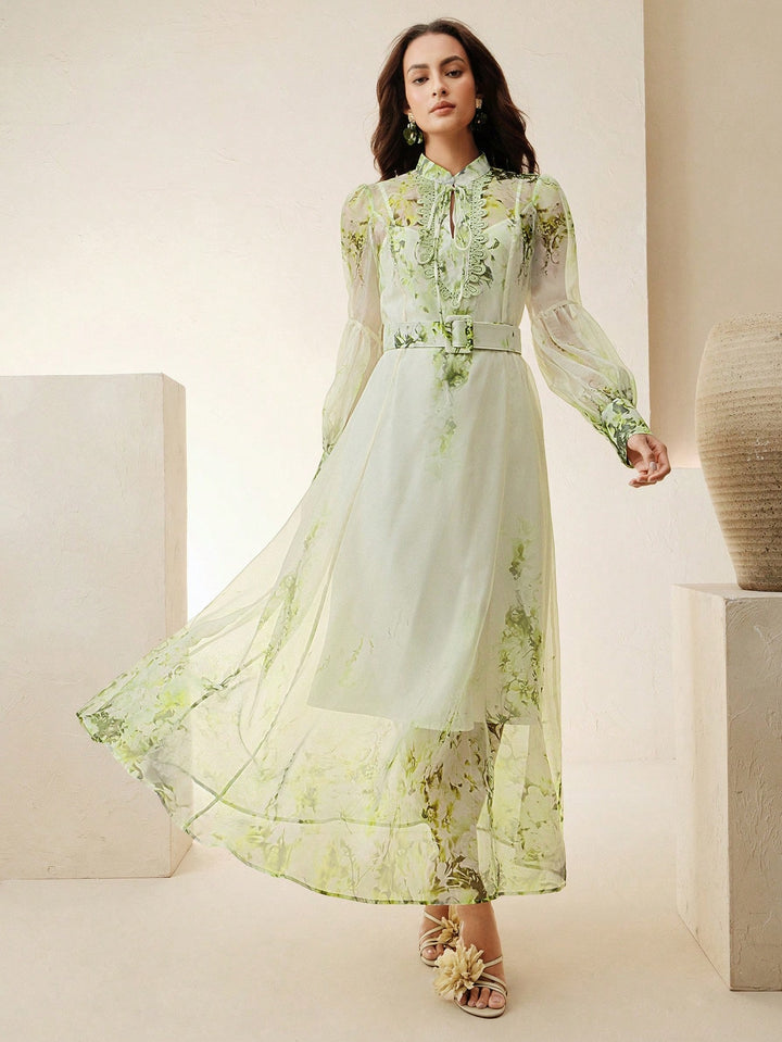 Rochie maxi SHEIN, verde