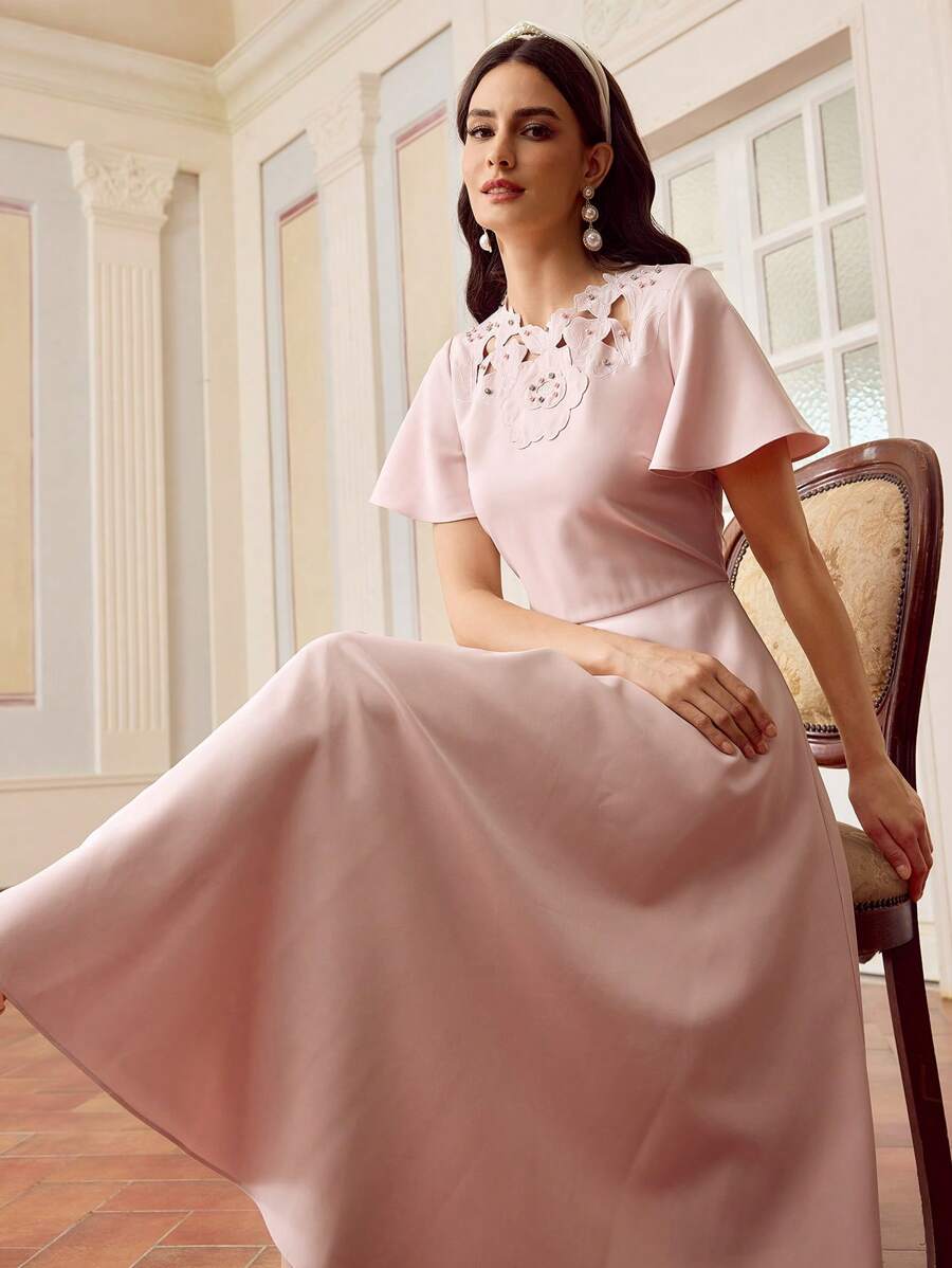 Rochie maxi SHEIN, roz