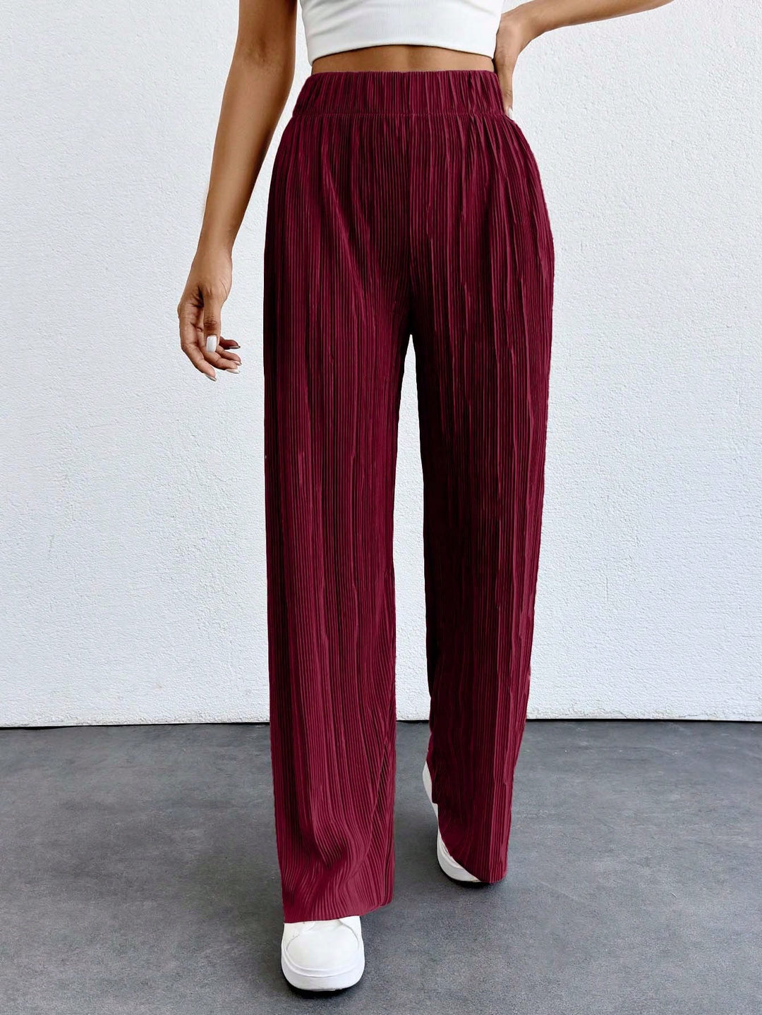 Pantaloni SHEIN, vișiniu