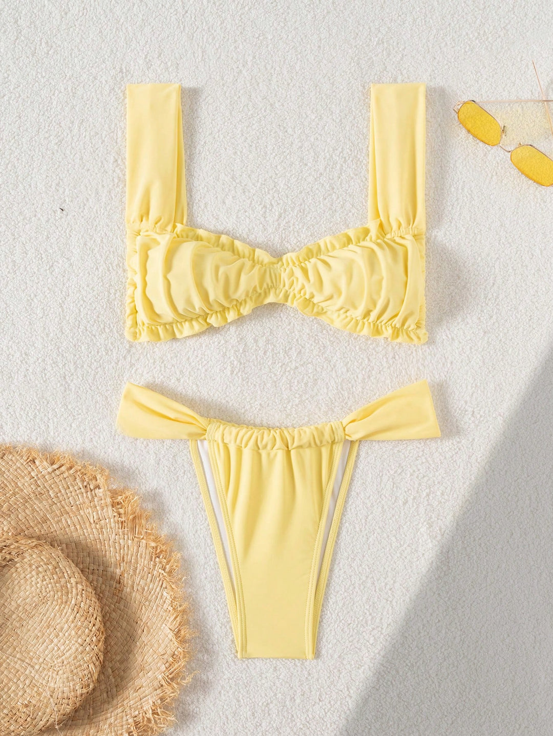 Costum de baie SHEIN, galben