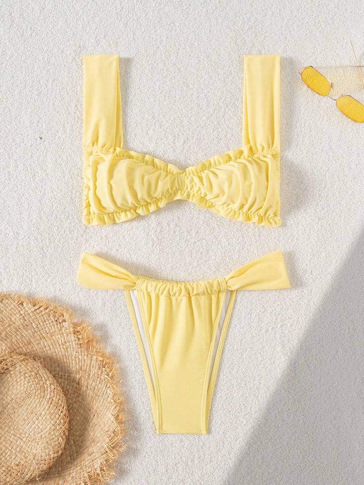 Costum de baie SHEIN, galben