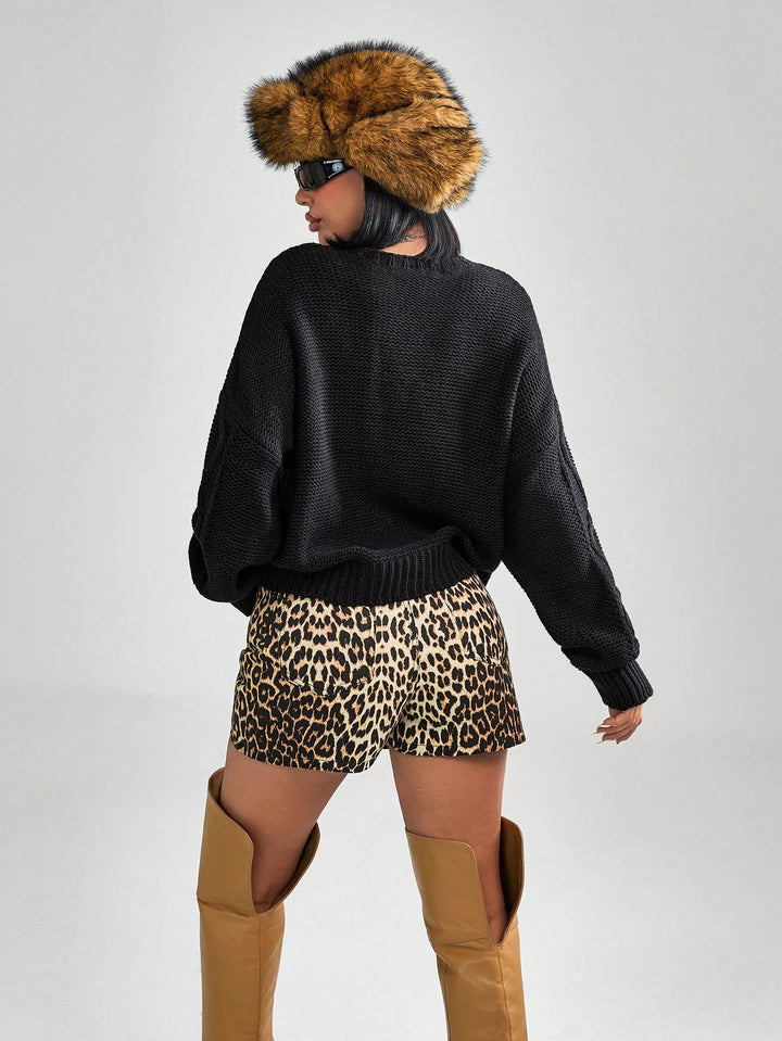 Pulover SHEIN, negru