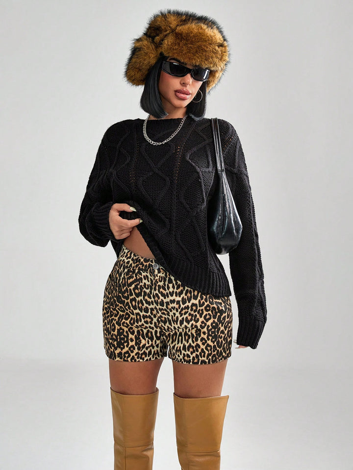 Pulover SHEIN, negru
