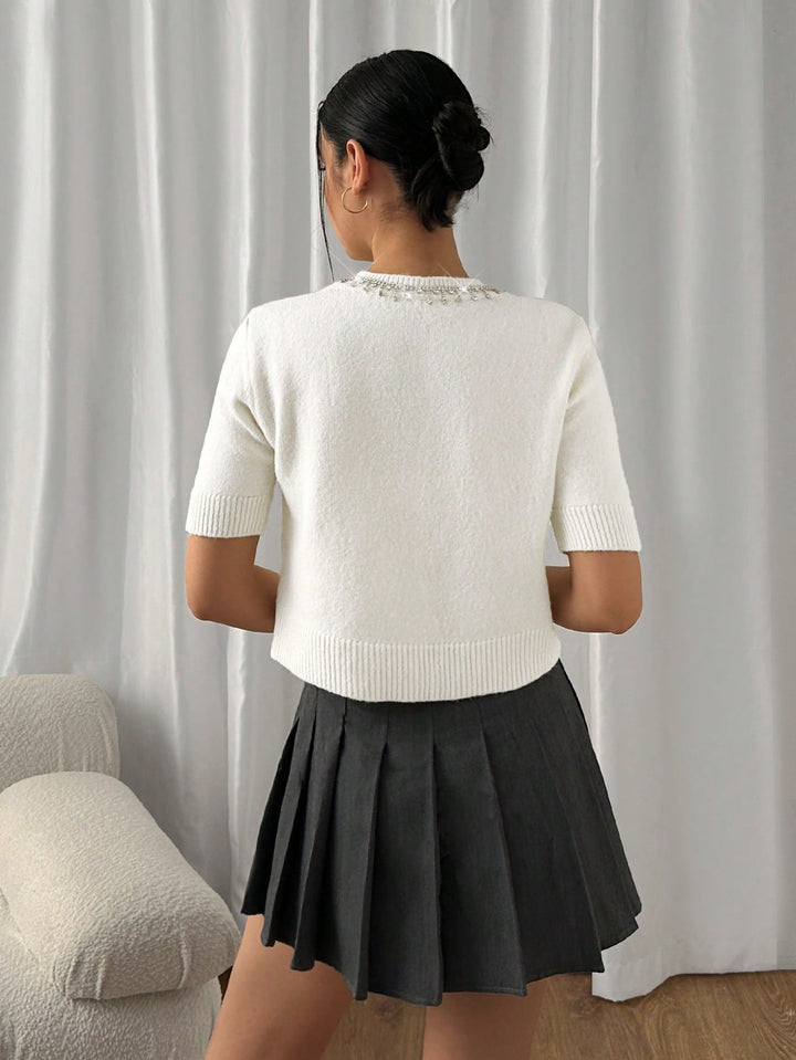 Cardigan SHEIN, crem