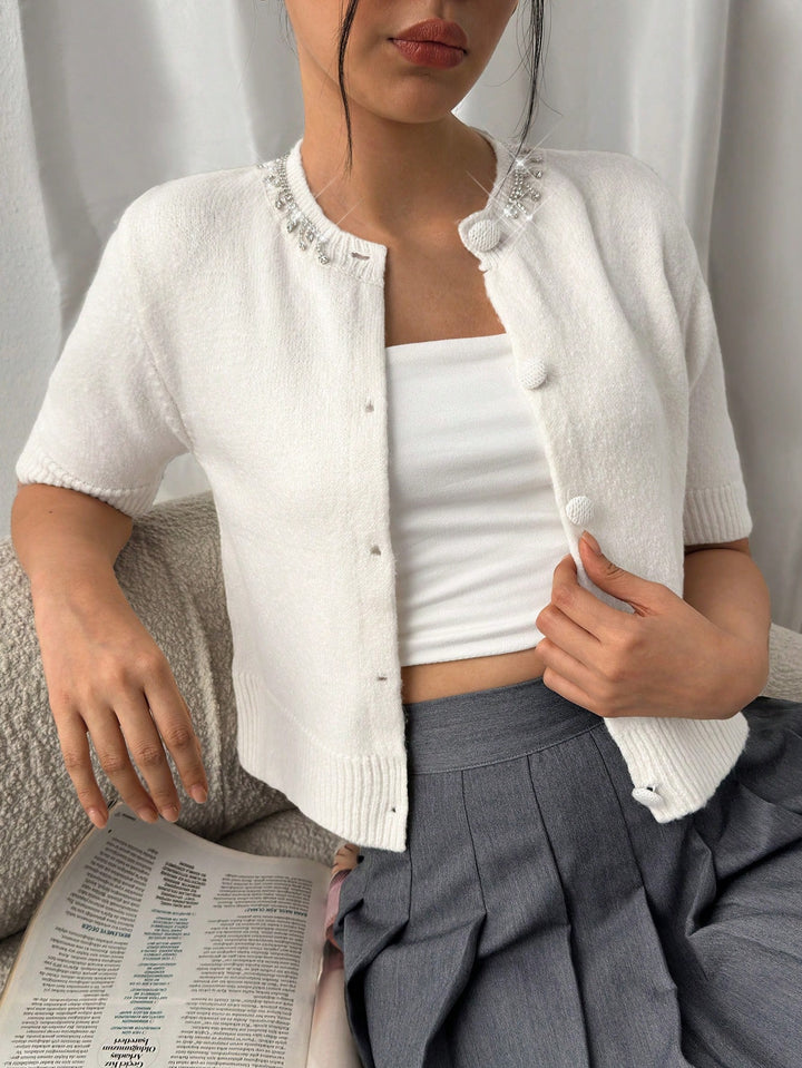 Cardigan SHEIN, crem