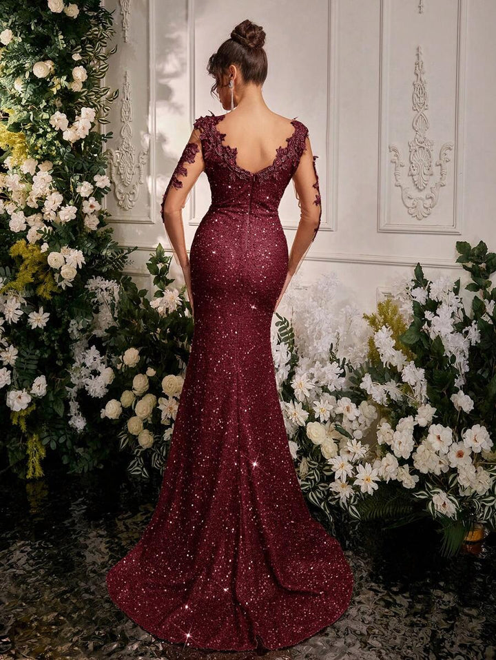 Rochie de ocazie SHEIN, vișiniu