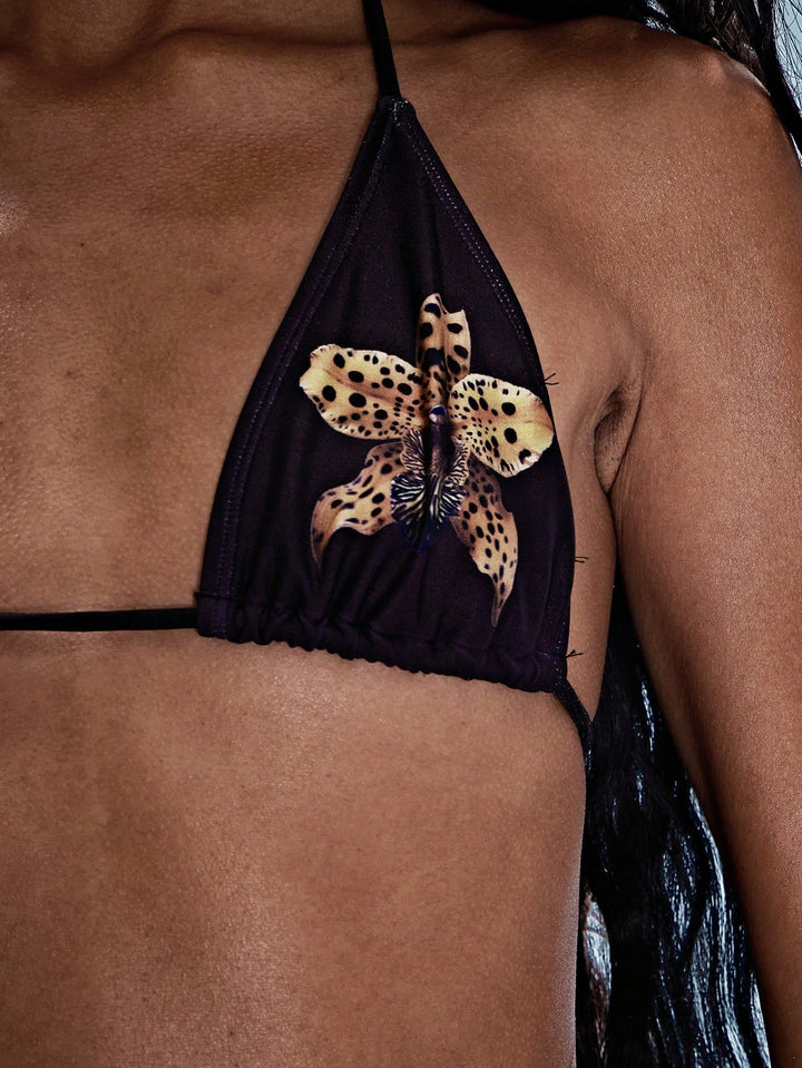 Sutien de baie SHEIN, negru