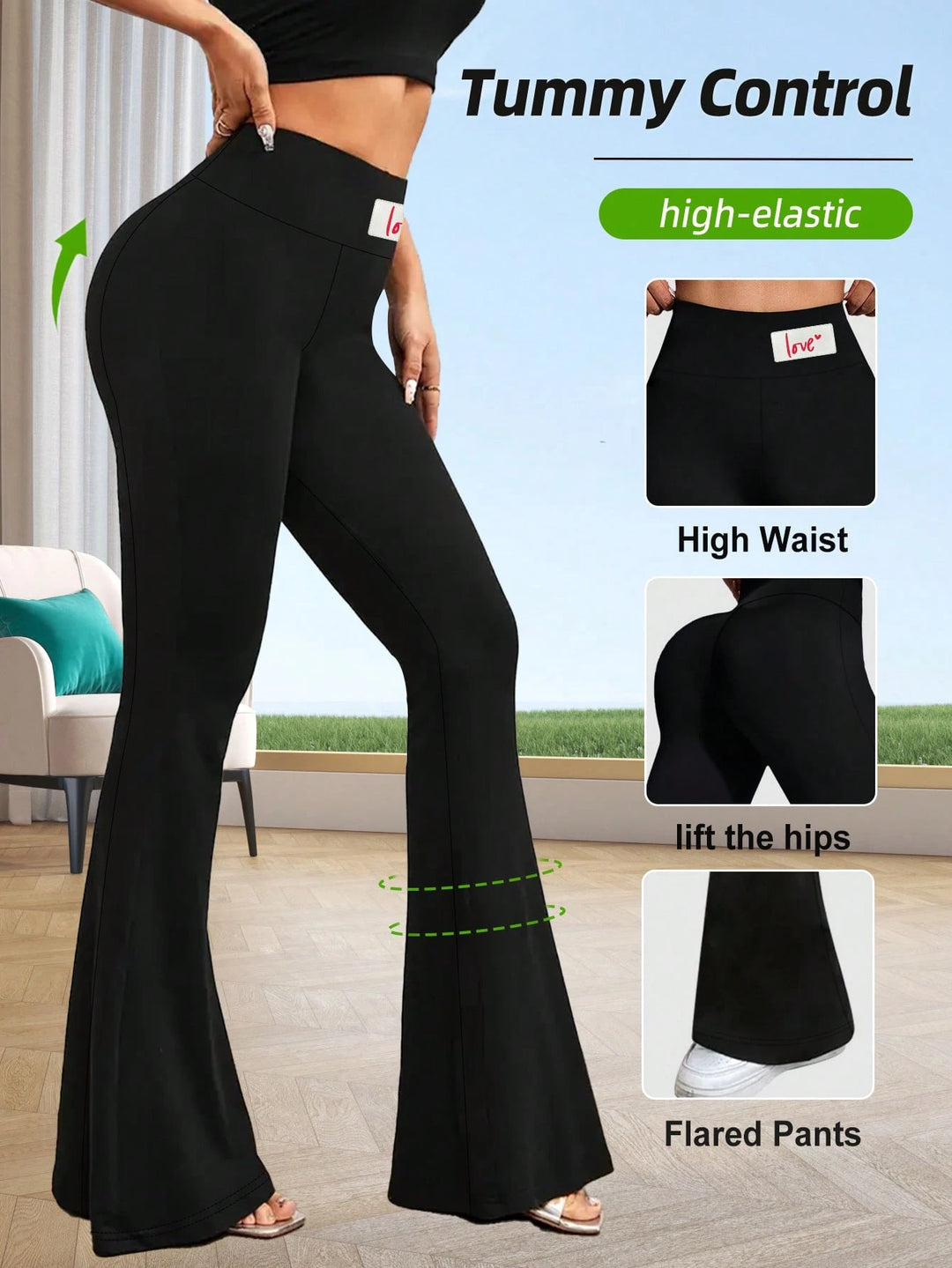 Pantaloni SHEIN, nergru