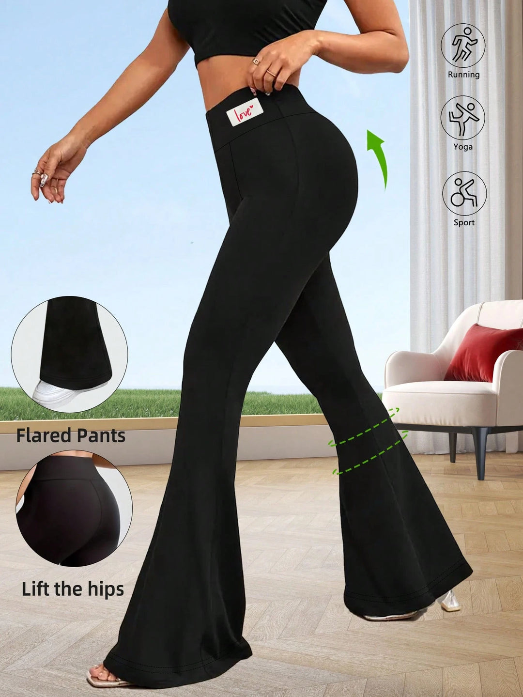 Pantaloni SHEIN, nergru