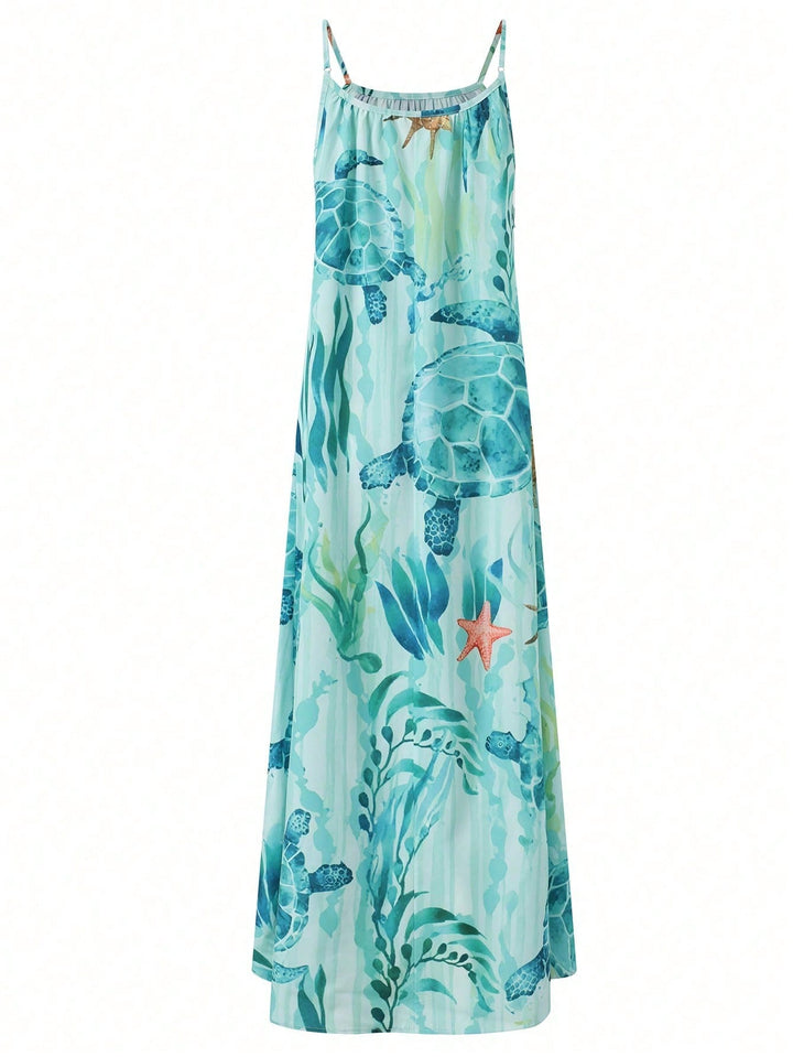 Rochie maxi SHEIN, albastru